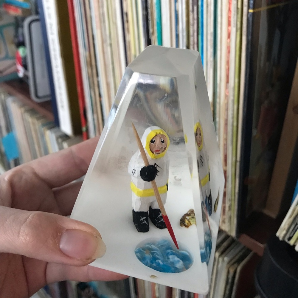 Vintage Lucite Paper weight